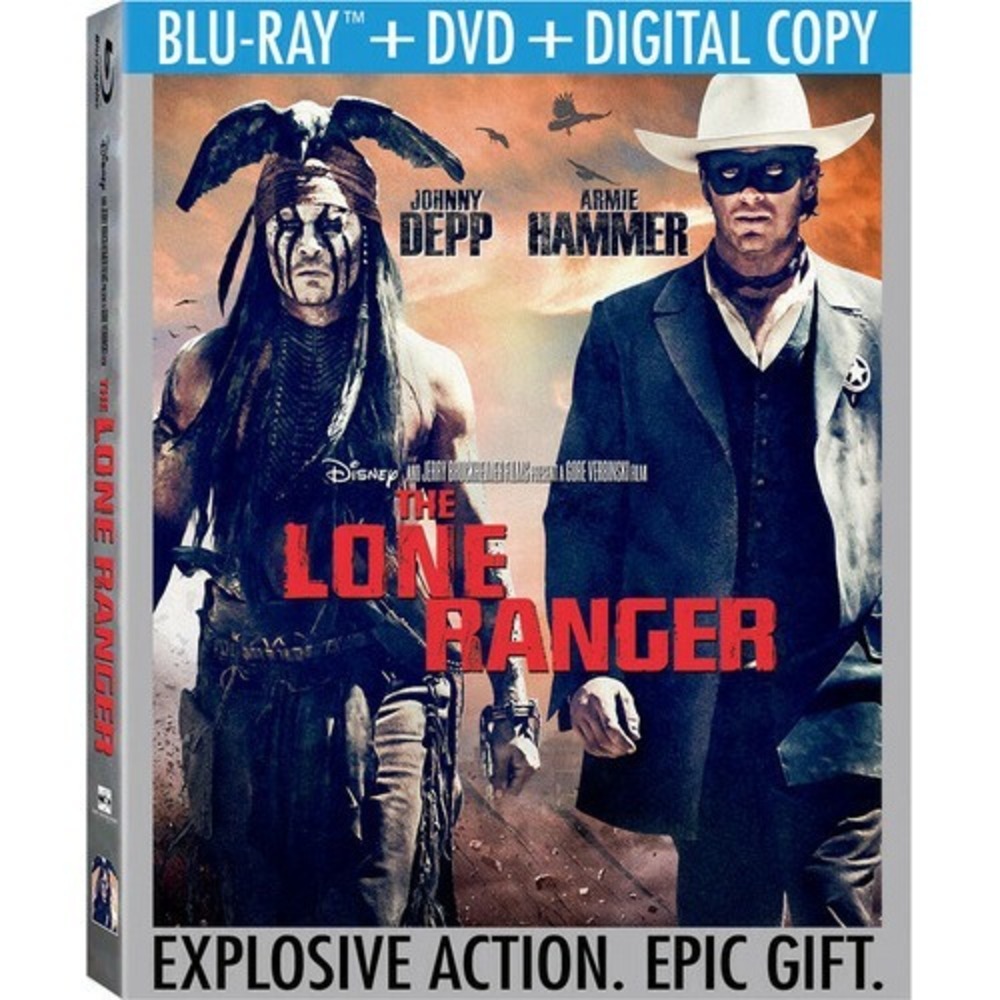THE LONE RANGER - Johnny Depp W/ Slipcover DVD + BLU-RAY